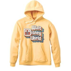 Disney Yellow Hoodie Sweatshirt 50th Anniversary Sweatshirt Walt Disney World